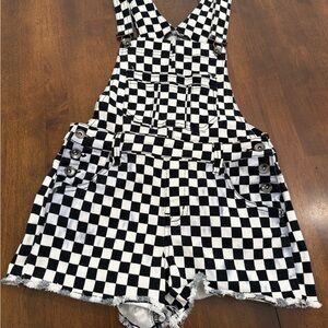 Blackheart Kids Checkered Overalls